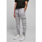 Men`s sweatpants // Southpole Shiny Zipper Utility Fleece Jogger h.grey