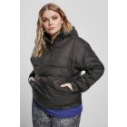 Women´s jacket // Urban classics Ladies Panel Padded Pull Over Jacket black