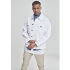 Men´s jacket // Urban Classics Ripped Denim Jacket white