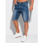Men's denim shorts W416 - blue