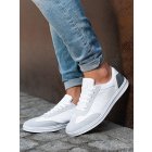 Men's high-top trainers T373 - white