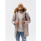 Men's winter jacket C514 - cream