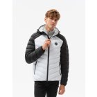 Men's mid-season quilted jacket C366 - white