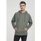 Men´s hoodie  // Urban Classics Garment Washed Terry Hoody olive