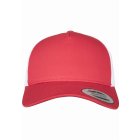 Baseball cap // Flexfit 5-Panel Retro Trucker 2-Tone Cap red/wht
