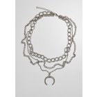 Necklace // Urban Classics Open Ring Layering Necklace silver