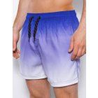 Men's swimming shorts W318 - blue/white