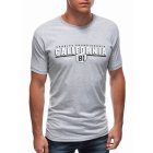 Men's printed t-shirt S1456 - grey