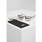 Sunglasses // Urban classics Sunglasses Arthur with Chain grey/silver