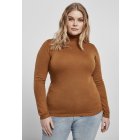 Women´s turtlenech long-sleeve // Urban classics Ladies Basic Turtleneck Sweater toffee