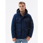 Men's winter quilted jacket C450 - navy