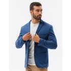 Elegant men's blazer M81 - blue