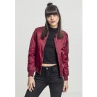 Women´s bomber jacket // Urban classics Ladies Basic Bomber Jacket burgundy
