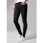Jeans // Urban classics Ladies Ripped Denim Pants black washed