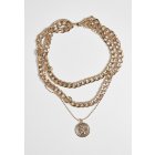 Urban Classics Accessoires / Short Layering Necklace gold
