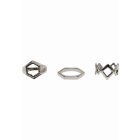 Urban Classics / Graphic Ring 3-Pack silver