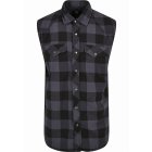 Brandit / Checkshirt Sleeveless black/grey