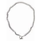 Urban Classics / Pearl Fastener Necklace silver