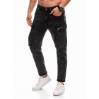 Men's cargo pants P1410 - black