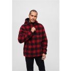 Men´s jacket // Brandit Teddyfleece Worker Pullover red/black