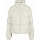 Women´s jacket // Urban Classics Ladies Short Peached Puffer Jacket whitesand