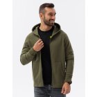 Men's zip-up sweatshirt - V4 khaki B1423 