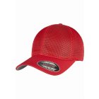 Baseball cap // Flexfit 360° Omnimesh Cap red