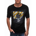 Men's printed t-shirt S1469 - black