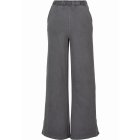 Urban Classics / Ladies Heavy Terry Garment Dye Slit Pants darkshadow