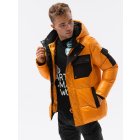 Men's winter jacket C457 - yellow