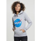 Women´s hoodie  // Mister Tee Ladies NASA Insignia Hoody heather grey