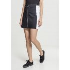 Women skirt // Urban classics Ladies Zip College Skirt blk/wht
