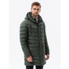 Men's winter jacket - dark olive C555