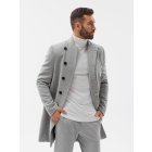 Men's coat C501 - grey melange
