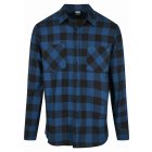 Men's Shirt // Urban classics Checked Flanell Shirt blue/black
