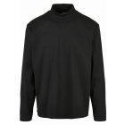 Men´s T-shirt long-sleeve // Urban Classics Heavy Boxy Mock Neck Longsleeve black