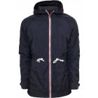 Men´s jacket // Urban Classics Long Nylon Windbreaker navy/ruby/wht