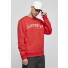 Men´s pullover  // South Pole Script 3D Embroidery Crew SP red