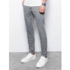 Men's pants with elastic waistband - dark grey V1 OM-PACP-0130