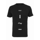 Men´s T-shirt short-sleeve // Mister tee All Prays Tee black L black