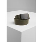 Men's belt // Urban classics Canvas Belts olive/black