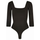 Women's bodysuit // Urban classics Ladies Recycled 3/4 Sleeve Body black