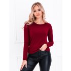 Women's longsleeve blouse LLR017 - dark red