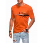 Men's printed t-shirt S1838 - orange
