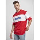 Men´s T-shirt short-sleeve // Starter Block Jersey city red/white