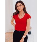 Women's plain t-shirt SLR002 - red