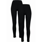 Urban Classics / Ladies Jersey Leggings 2-Pack black+black