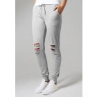 Urban classics Ladies Cutted Terry Pants grey