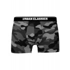 Men's boxers // Urban Classics 2-Pack Camo Boxer Shorts dark camo