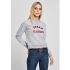 Urban Classics / Ladies Short College Crew grey